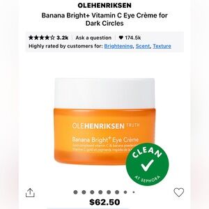 Ole Henriksen Banana Bright Eye Creme -new in box